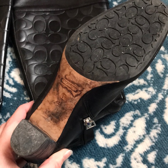 Coach tall black boots!! - Picture 3 of 6